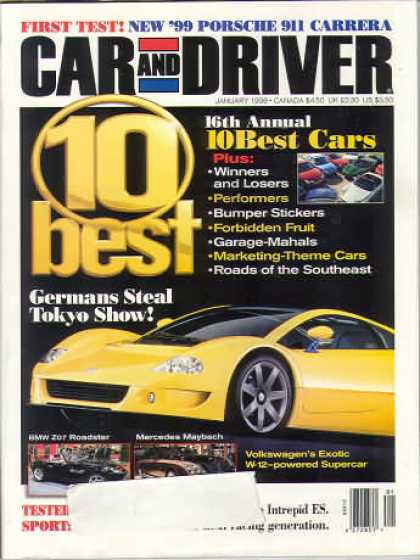Car and Driver - January 1998