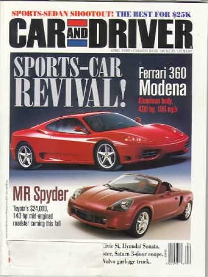 Car and Driver - April 1999