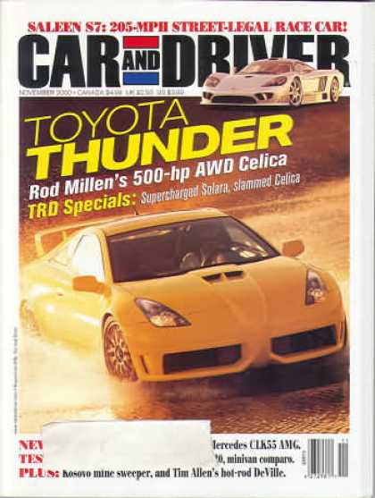 Car and Driver - November 2000