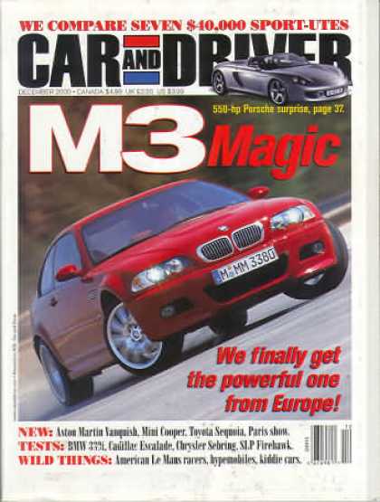 Car and Driver - December 2000