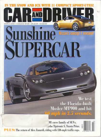 Car and Driver - March 2001
