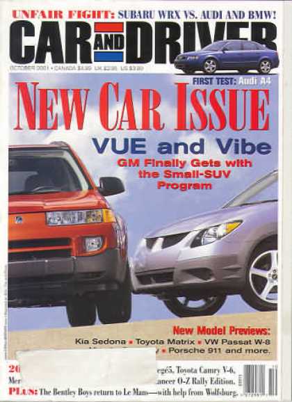 Car and Driver - October 2001