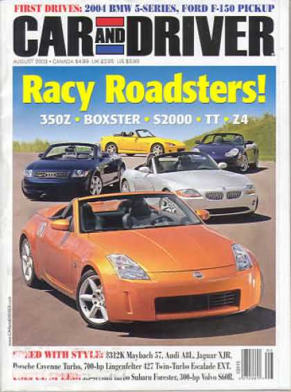 Car and Driver - August 2003