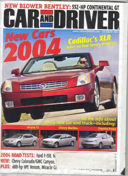 Car and Driver - October 2003