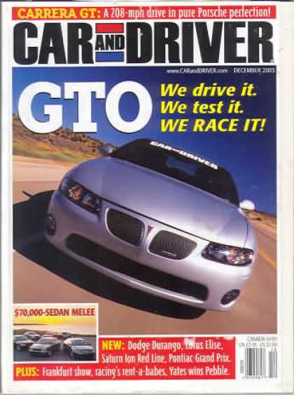 Car and Driver - December 2003