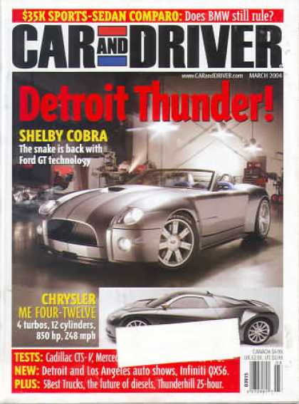Car and Driver - March 2004
