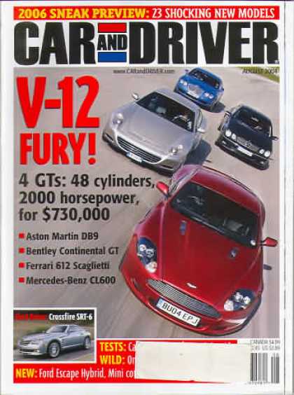 Car and Driver - August 2004