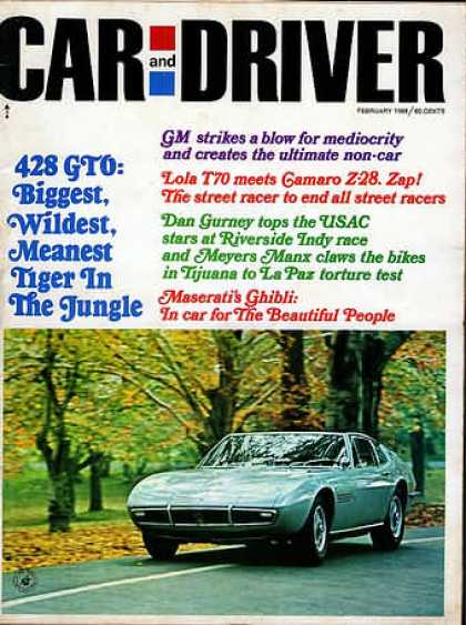 Car and Driver - February 1968