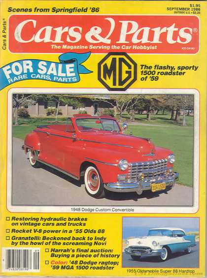 Cars & Parts - September 1986