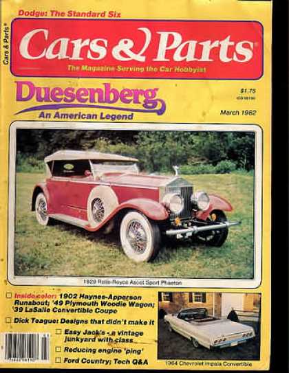 Cars & Parts - March 1982