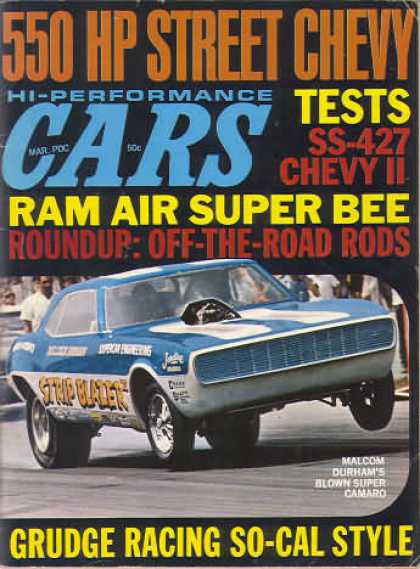 Cars - March 1969