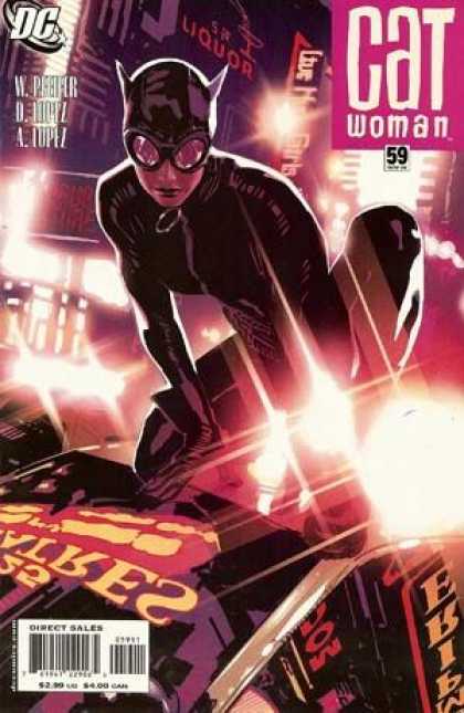 Catwoman (2001) 59 - Light - City - Goggles - Claws - Signs