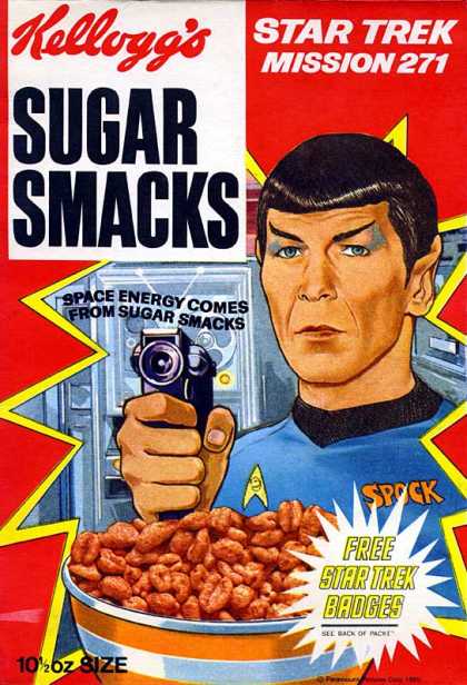 Cereal Boxes - Kellog's Sugar Smacks w/ Spock