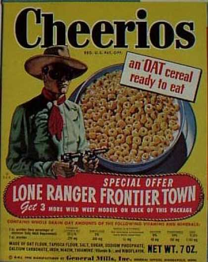 Cereal Boxes - Lone Ranger