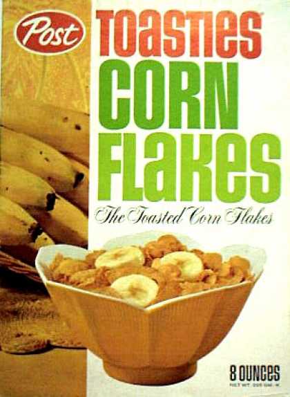 Cereal Boxes - Post Toasties Corn Flakes