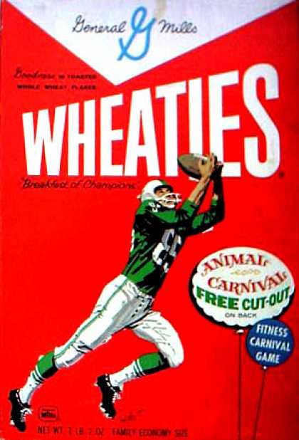 Cereal Boxes - football player