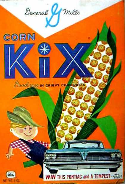 Cereal Boxes - Kid w/ corn