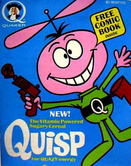 Cereal Boxes - Quisp w/ Raygun