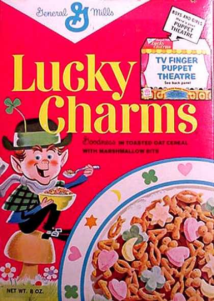 Cereal Boxes - first Lucky the Leprechaun