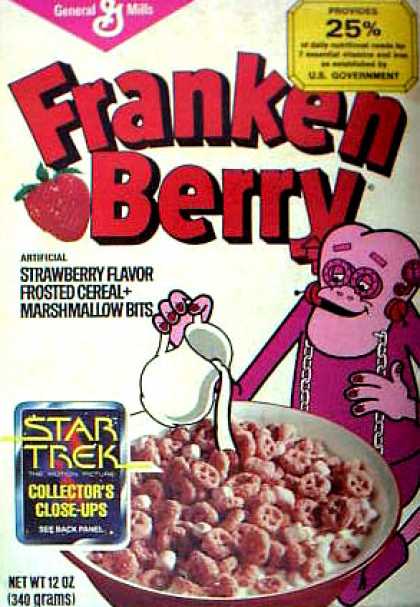 Cereal Boxes - Frankenberry pouring milk