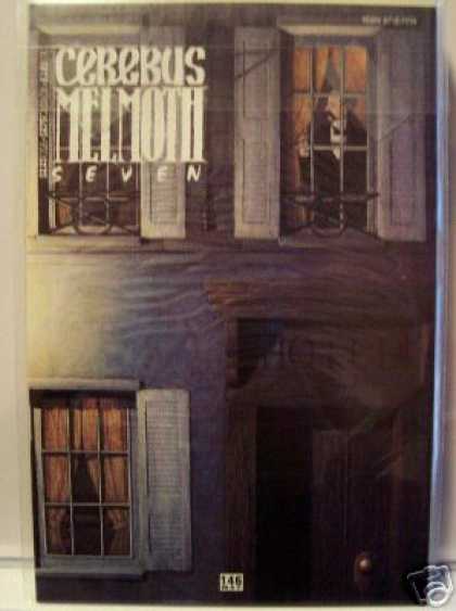 Cerebus 146 - Seven - Melmoth - Hotel With Man Looking Out Window - Man In Window Of Second Floor - Dave Sim