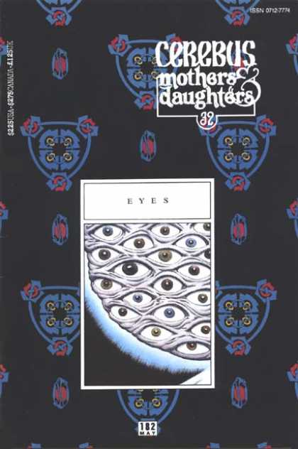 Cerebus 182 - Mothers U0026 Daughters - Eyes - Repeating Pattern - Symmetrical Graphic - May - Dave Sim