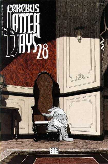 Cerebus 293 - Chair - Cerebus - Latter Days - 28 - Dark Room With Red Wall