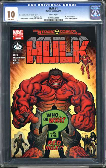 CGC 10 Comics 41 - Red Hulk - Torn Clothes - Hulk - Gun - Bystanders