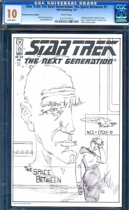 CGC 10 Comics - Star Trek: Next Generation (CGC) - Enterprise - Captain Picard - The Space Between - Star Trek The Next Generation - Federation