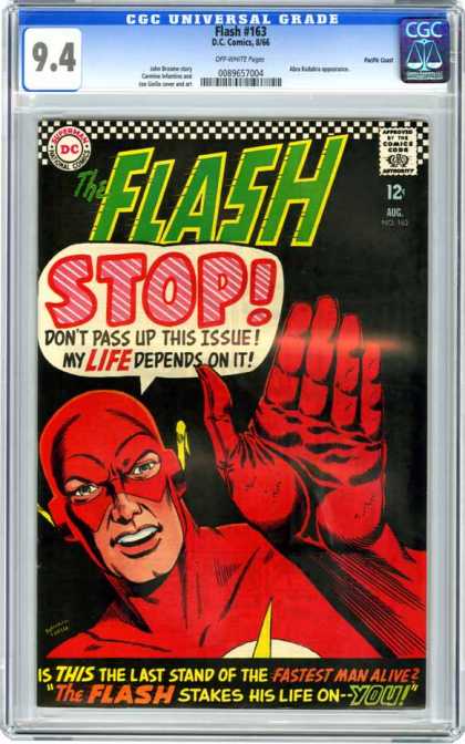CGC Graded Comics - Flash #163 (CGC) - The Flash - Flash Returns - The New Flash Issue - Red Flash - Must See