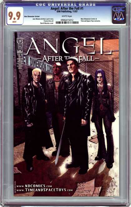 CGC Graded Comics - Angel: After the Fall #1 (CGC) - Wb - Show - Vampires - Channel 11 - Good Versus Evil