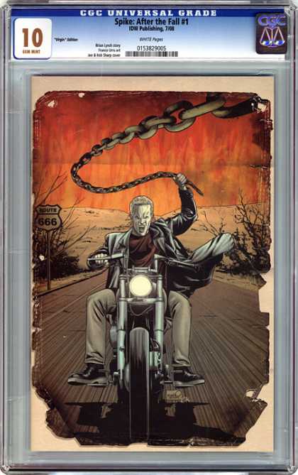 CGC Graded Comics - Spike: After the Fall #1 (CGC) - Route - Chain - Bike - 666 - Biker
