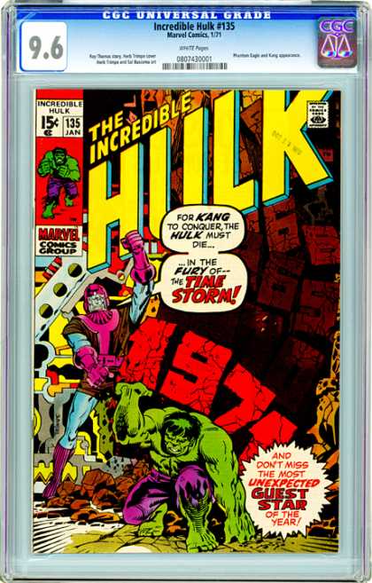 CGC Graded Comics - Incredible Hulk #135 (CGC)