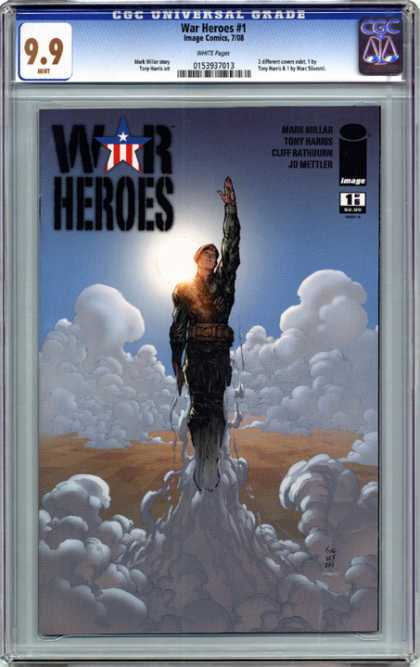 CGC Graded Comics - War Heroes #1 (CGC) - Clouds - Sun - Image - Uniform - Sky