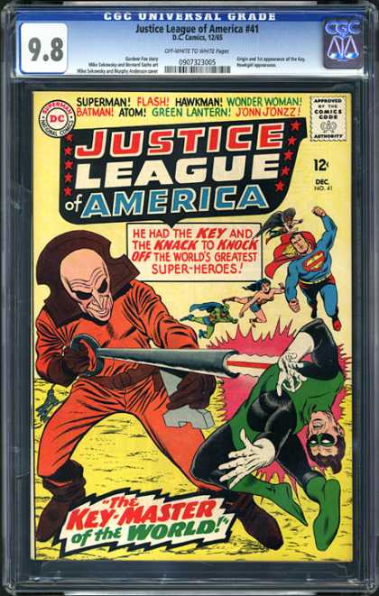 CGC Graded Comics - Justice League of America #41 (CGC) - Justice League Of America - Superman National Comics - Approved By The Comics Code - Superman - Flash