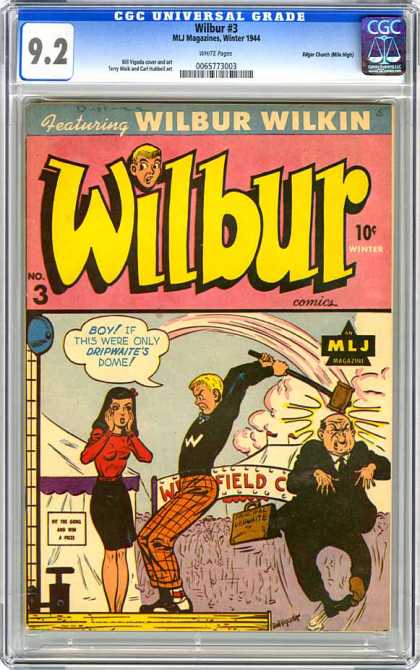 CGC Graded Comics - Wilbur #3 (CGC) - Wilbur Wilkin - Hammer - Bag - Field - Mlj Maga Zwi