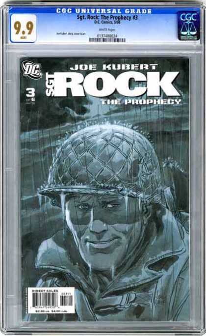 CGC Graded Comics - Sgt. Rock: The Prophecy #3 (CGC) - Joe Kubert - Sgt Rock - The Prohecy - Helmet - Military