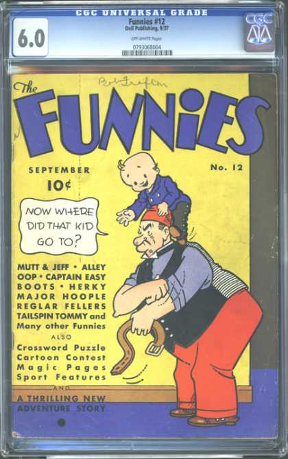 CGC Graded Comics - Funnies #12 (CGC) - Kid - Boots - Alley Oop - Mutt - Jeff