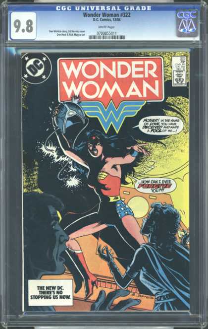 CGC Graded Comics - Wonder Woman #322 (CGC) - Cgc Hologram - Wonder Women - Dc - Shadow - Anger