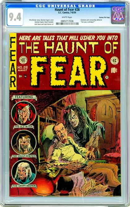 CGC Graded Comics - Haunt of Fear #26 (CGC) - The Old Witch - The Vault Keeper - The Crypt Keeper - Man - Fear