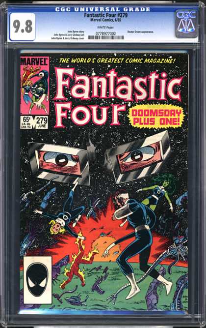CGC Graded Comics - Fantastic Four #279 (CGC) - Doctor Doom - Fireman - Elasticman - Envisiblewoman - Thing