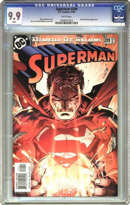CGC Graded Comics - Superman #209 (CGC) - Superman - Dc - Azzarello Lee Williams - Powerball - Energy