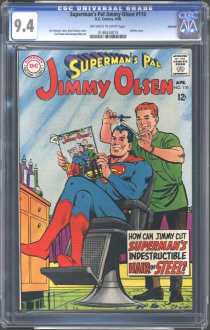 CGC Graded Comics - Superman's Pal Jimmy Olsen #110 (CGC) - Superman - Approved By The Comics Code - Man - Superman National Comics - Book