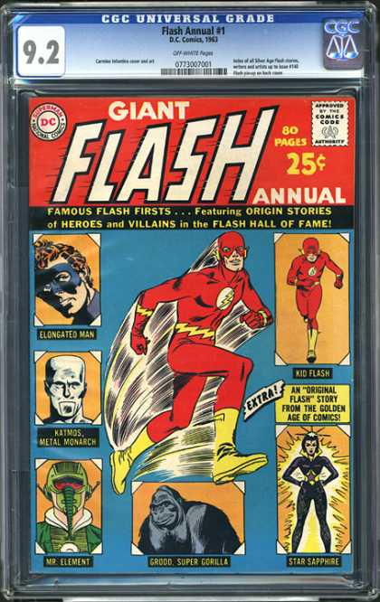 CGC Graded Comics - Flash Annual #1 (CGC) - Elongated Man - Kid Flash - Grood - Katmos - Mr Element