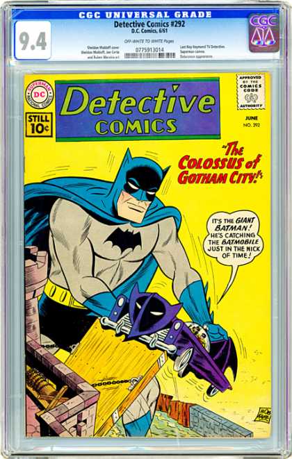CGC Graded Comics - Detective Comics #292 (CGC)