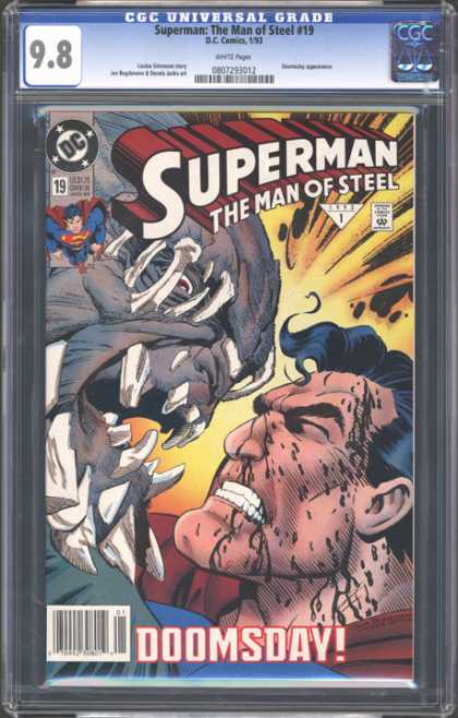 CGC Graded Comics - Superman: The Man of Steel #19 (CGC) - Superman - Man Of Steel - Dc - Action - Doomsday