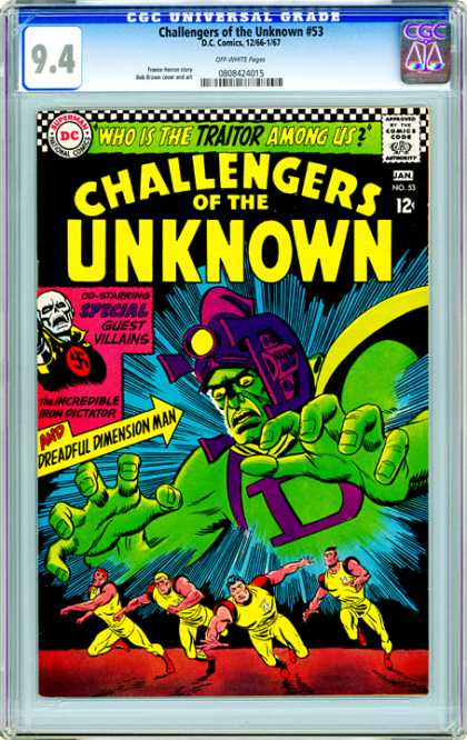 CGC Graded Comics - Challengers of the Unknown #53 (CGC)