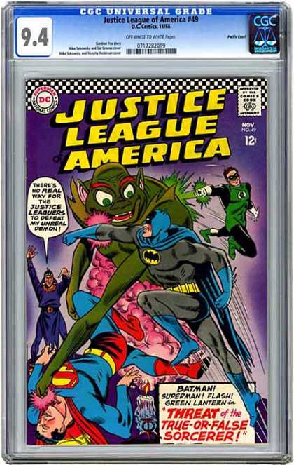 CGC Graded Comics - Justice League of America #49 (CGC) - Cgc - Cgc Comics - Justice League America - Batman - Green Lantern