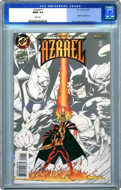 CGC Graded Comics - Azrael #1 (CGC) - Azrael - Batman - Dc - Fire - No 1