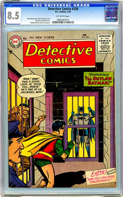 CGC Graded Comics - Detective Comics #228 (CGC) - 85 - Detective Comics 228 - 10c - Feb No276 - Dc